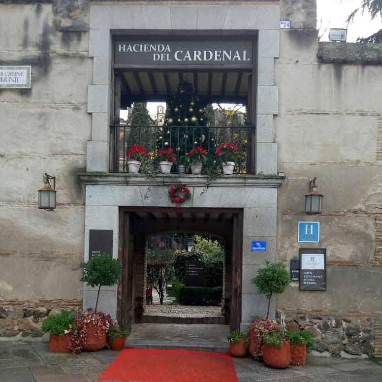 Entrada a la Hacienda del Cardenal en Toledo